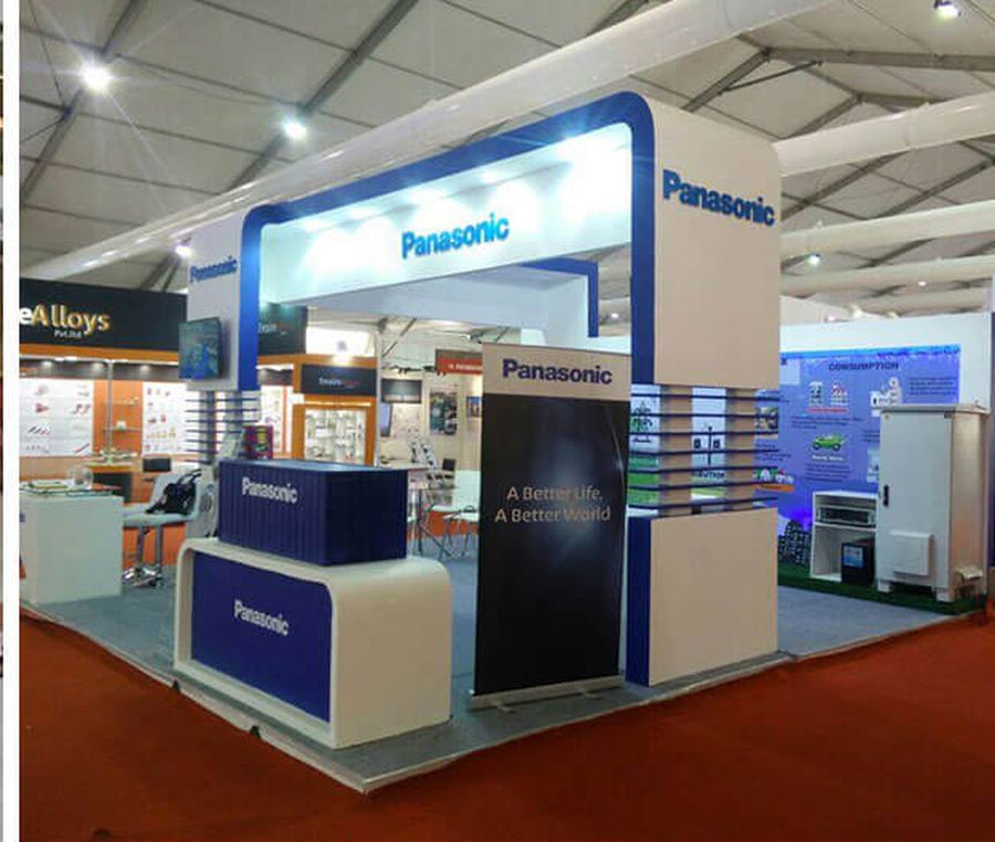 Exhibition stand at a trade show